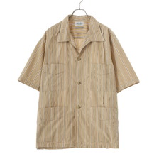 Marvine Pontiak Shirt Makers Bubbly S/S SH MPSM-2204S-STRIPE画像