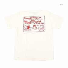 STUDIO D'ARTISAN USA COTTON T-SHIRT - TWO PIG MARK - 8153画像