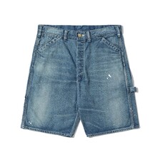 SUGAR CANE Lot No. SC52568 / 11oz. BLUE DENIM WORK SHORTS AGED MODEL画像