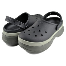crocs CLASSIC STACKED CLOG BLACK 211355-001画像