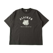 BARNS 10/- Heavyweight Crossover Neck S/S Print T-shirt ALASKAN MALAMUTE BR-25218画像