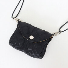 GLIMCLAP Two pockets design mini bag-Mini diamond-pattern quilt fabric - 19-007-GLA-CF画像