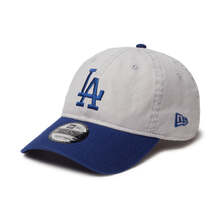 NEW ERA 9TWENTY Washed Duck ロサンゼルス・ドジャース グレー ダークロイヤルバイザー 14388749画像