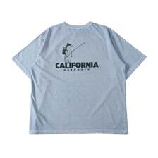 BARNS Pigment Dye 20/- Sunbreeze S/S Print T-shirt CALIFORNIA BR-25296画像