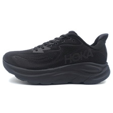 HOKA CLIFTON 10 WIDE BLACK/BLACK 1162032-BBLC画像