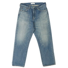 JOHNBULL 13.5オンスデニムワイドテーパードジーンズ ユーズド JM243P01-015画像