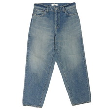 JOHNBULL 13.5オンスデニムワイドテーパードジーンズ ユーズド JM243P02-015画像