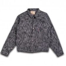 graphzero GZ-SKGJ1ST-BKGY JEAN JACKET -WWⅡ 1ST- 綛染め BKGY画像