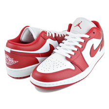 NIKE AIR JORDAN 1 LOW summit wht/varsity red 553558-166画像