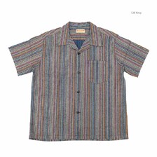 SUGAR CANE MULTI STRIPE S/S OPEN SHIRT SC39520画像