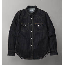 THE FLAT HEAD 10oz DENIM WESTERN SHIRT FN-SDW-002L画像