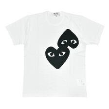 PLAY COMME des GARCONS OVERLAP REVERSE HEART TEE AX-T348-051画像