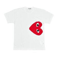 PLAY COMME des GARCONS SIDEWAYS HEART TEE AX-T345-051画像