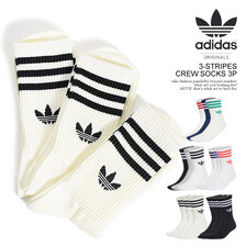 adidas 3-STRIPES CREW SOCKS 3P MLT15画像