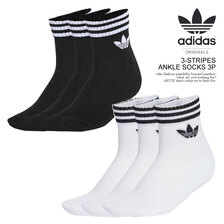adidas 3-STRIPES ANKLE SOCKS 3P DVP88画像
