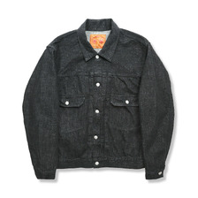 FULLCOUNT 2102BKSS Type 2 Black Denim Jacket (Super Smooth)画像