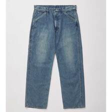 ULTERIOR VINTAGE FADED LIGHT DENIM PAINTER PANTS UPJ06-KC225画像