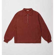 ULTERIOR FADED SILKY TERRY RW HALF ZIP P/O UCS95-KC125画像