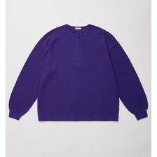 ULTERIOR C/CASH HONEYCOMB HENLEY-NECK TOP UCS98-KC220)画像