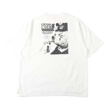 BARNS Pigment Dye 16/-BD "Loose" Tube S/S Print T-shirt GRASS EATER BR-25262画像
