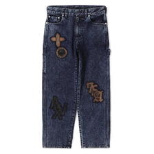 AVIREX LEATHER PATCH DENIM PANTS 7835211003画像
