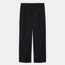 MARKAWARE MARKAWARE : DOUBLE PLEATED WIDE TROUSERS ORGANIC WOOL 2/80 GABARDINE A25C01PT01C画像