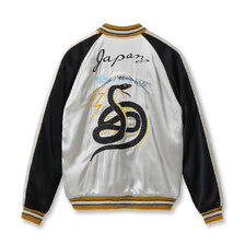 TAILOR TOYO Lot No. TT15808-190 / Acetate Souvenir Jacket TOYO ENTERPRISE 60th Anniversary Special Edition &ldquo;BLACK SNAKE&rdquo; &times; &ldquo;RED SNAKE&rdquo;画像