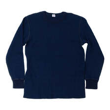 UES インディゴ先染めハニカムサーマルTシャツ 60WH-I画像