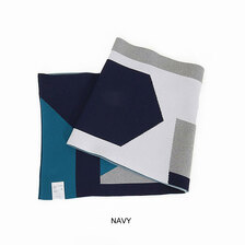 ANGENEHM Jacquard Block Color Snood -Airy Yarn Sweater- AG05-026ACF画像