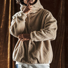 ANGENEHM Boa Quilt Hoodie AG05-005ACF画像