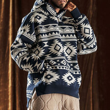 ANGENEHM Native Pattern Hoodie -Airy Yarn Sweater- AG05-009ACF画像