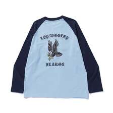 X-LARGE EAGLE RAGLAN L/S TEE 101253011020画像