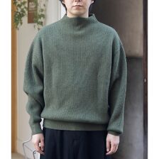 NONNOTTE Wool Yak Knit Triangle Turtle Neck Pullover N-25A-003画像