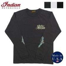 INDIAN MOTORCYCLE L/S T-SHIRT "PINSTRIPE PATTERN" IM69612画像