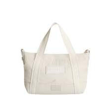 HUNTER NYLON MINI TOPCLIP TOTE BORN IN SCOTLAND SOFT SAND/SHADED WHITE UBS5552KBM-SDE画像