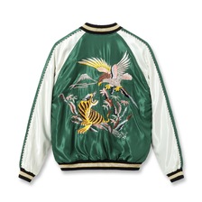 TAILOR TOYO Lot No. TT15790-145 / Mid 1950s Style Acetate Souvenir Jacket &ldquo;EAGLE & TIGER&rdquo; &times; &ldquo;ROARING TIGER&rdquo;画像