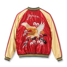 TAILOR TOYO Lot No. TT15790-170 / Mid 1950s Style Acetate Souvenir Jacket &ldquo;EAGLE&rdquo; &times; &ldquo;BLUE TIGER&rdquo;画像