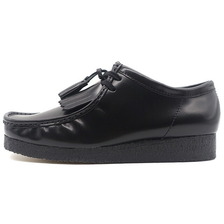 Clarks ORIGINALS WALLABEE BLACK HISHINE 26183780画像