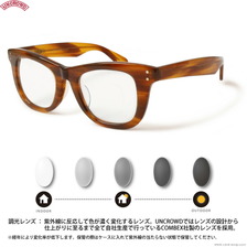 UNCROWD TUNDRA -PHOTOCHROMIC SERIES- (MOCK TORTOISE&times;GRAY調光レンズ) 255-63-056画像