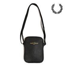 FRED PERRY Scotchgrain Leather Side Bag L1189画像