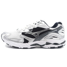MIZUNO WAVE RIDER 10 WHITE/BLACK/SILVER D1GA210405画像