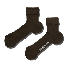 MARQUEE PLAYER Hybrid rib socks SS "Made In JAPAN" dark brown 9050画像