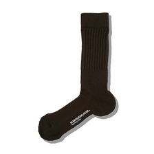 MARQUEE PLAYER Hybrid rib socks &ldquo;Made In Japan&rdquo; dark brown 9052画像