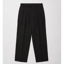 ULTERIOR VINTAGE SOFT GABARDINE TUCKED TROUSERS UPT69-KC217画像