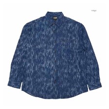 衣櫻 ソフトコットンデニム素材 長袖ソフトデニムシャツ - 霜降柄 - SA1728画像