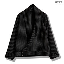 NO ID. ショールカラードレープBIG-BLZ 457006-317B画像