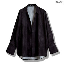 NO ID. BLACK アンイーブンプリントV/NドルマンスリーブSH 457006-320S画像