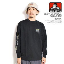 BEN DAVIS MULTI -CULTURAL EMB L/S TEE C-25780030画像