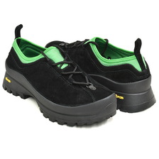 TOMOTAKA ONOZAKI SHOELACE BAKE BLACK / GREEN TMTK-S-0057-BKGR画像