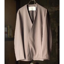 NONNOTTE Wool Gabardine Draping No Collar N Jacket N-25A-024画像